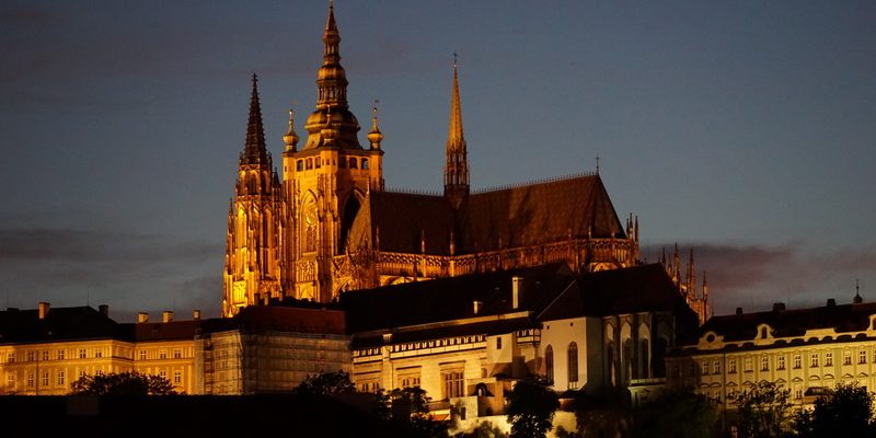 Night shots of Prague St. Vitus Cathedral