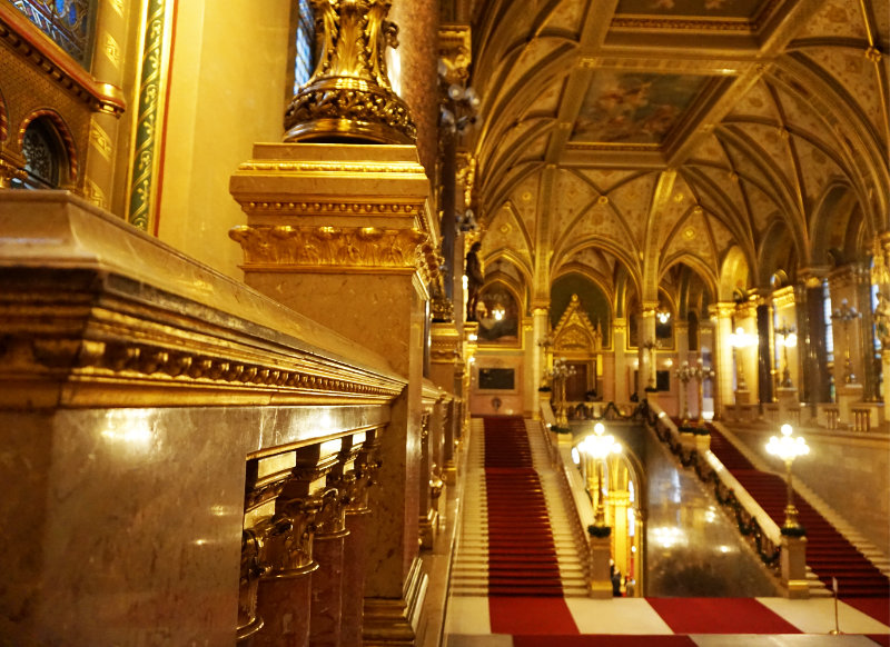 A tour of the parliament building in Budapest