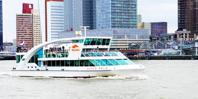 boat tour of the Rotterdam port