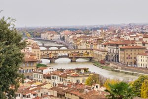 Florenz Blick zut Ponte Vecchio