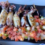 Essen in Cádiz - gegrillter Tintenfisch